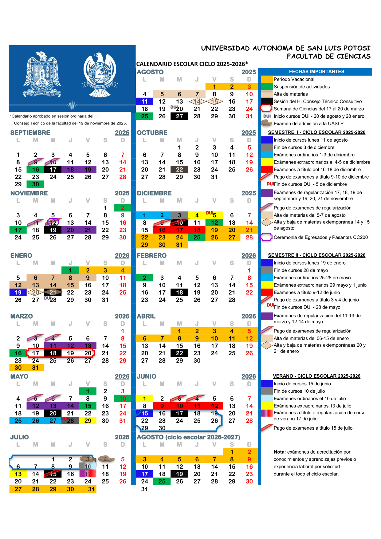 Calendario